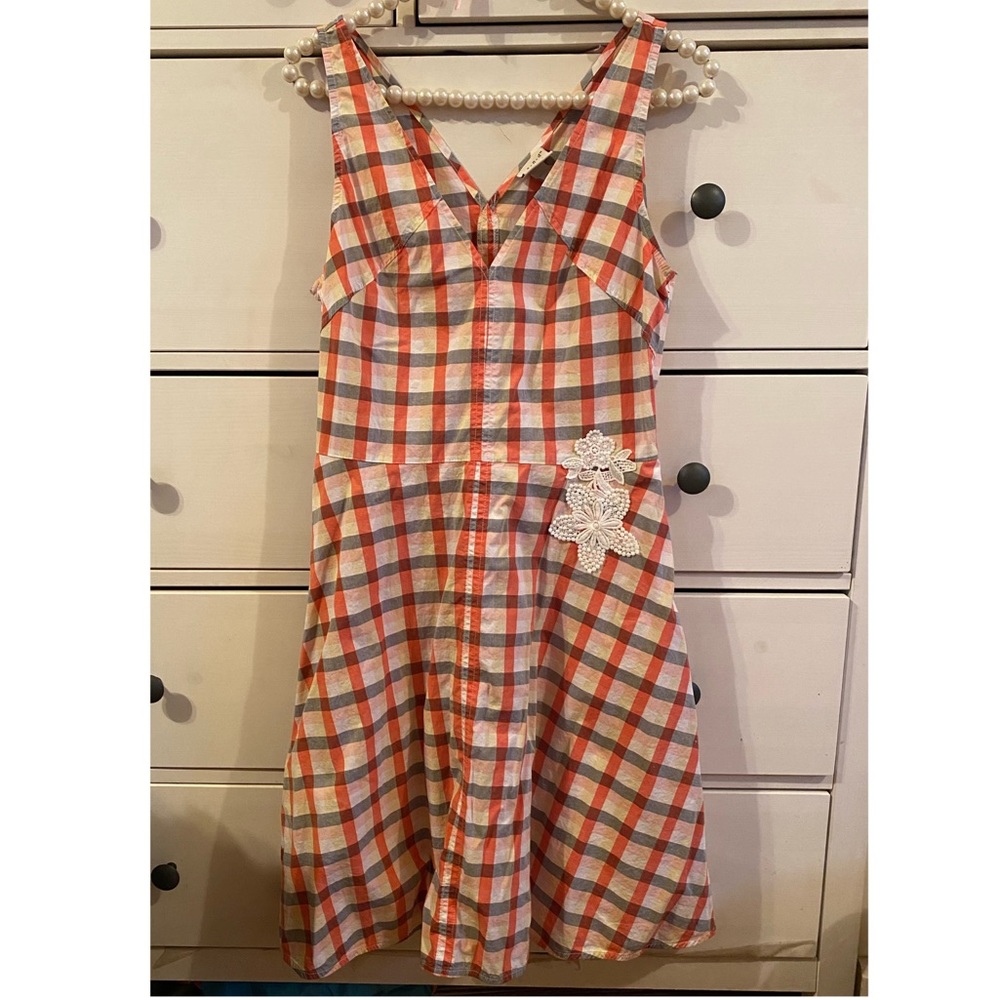 Plaid sleeveless Dress